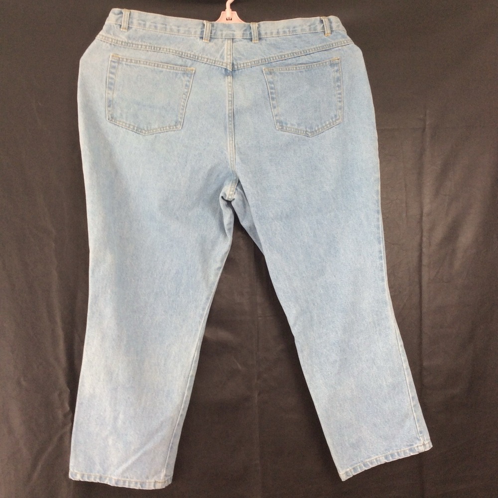 Just My Size Jeans Womens Light Wash Blue Classic Stretch High Rise Cotton 24P - Picture 3 of 9